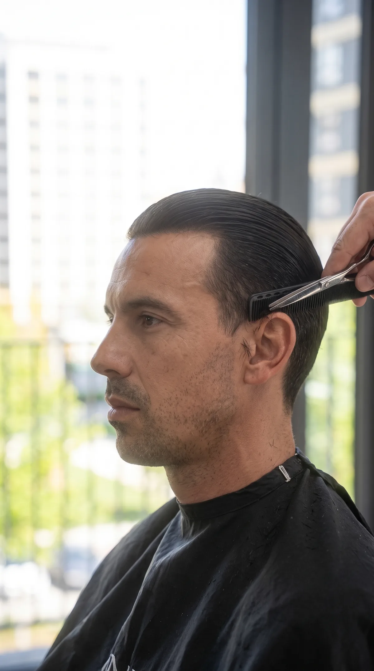 Muško šišanje makazama — VIP Barbershop Beograd